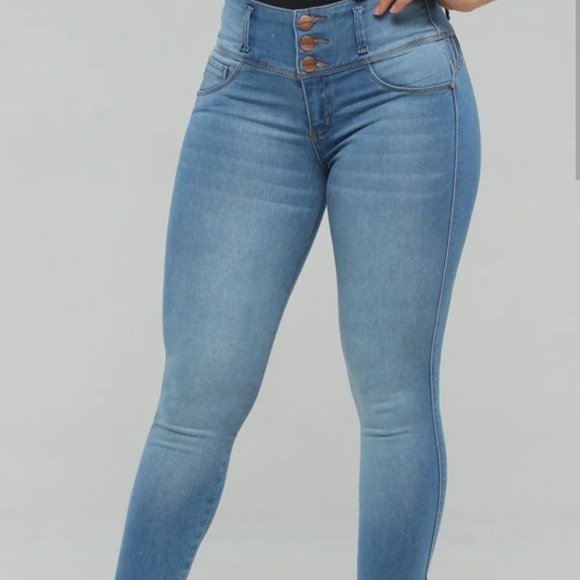 Columbian Push Up Jeans - Picture 1 of 10